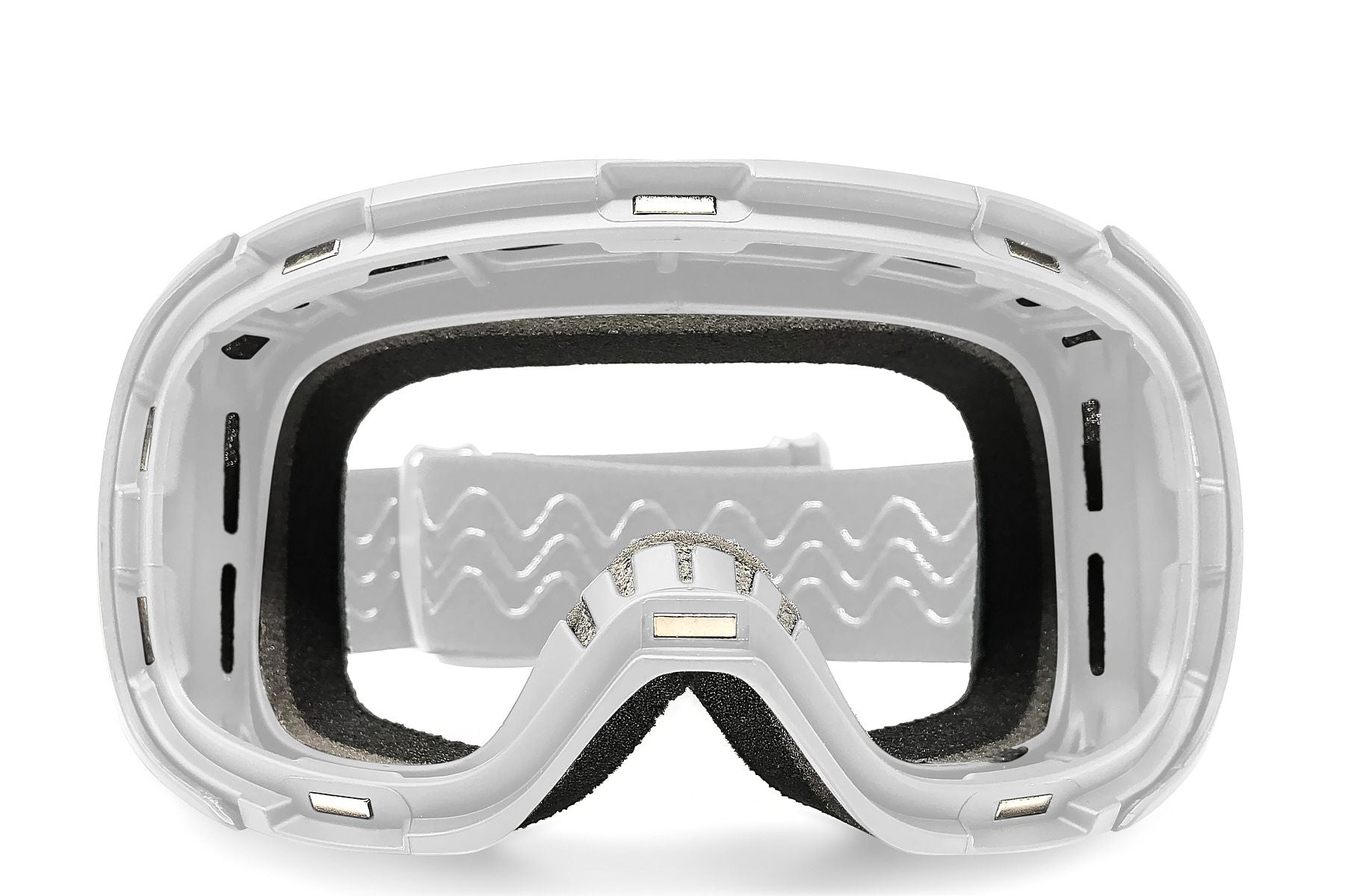 Alternative view of Denali Snow Goggle - White Magnetic Frame + Strap